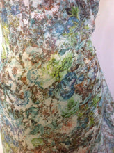 Load image into Gallery viewer, NEW Designer Multicolored Chiffon Leaf Floral Print Fabric 57&quot; Dress Cloth Sew