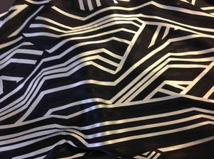 NEW Designer Silk / Viscose Marocain Satin Crepe Abstract Fabric 55" 141cm Karen