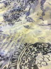 Load image into Gallery viewer, New Multicolour 100% Silk Crinkle Chiffon Dragons Print Fabric 58’’148cm Dress K