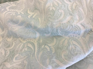New High Class Designer Light Mint Jacquard Brocade Fabric Dress 54'' 138 cm
