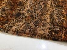 Load image into Gallery viewer, NEW High Class Designer Multicoloured Crinkle Chiffon Snake Skin Print Fabric