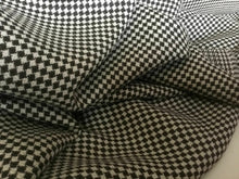 Load image into Gallery viewer, New Brown &amp; Ivory Diamond Weave Dogtooth Wool Fabric 62&quot; 158 cm Cloth Material