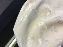 Load image into Gallery viewer, New Designer Gorgeous Cream Colour Floral Satin Jacquard Fabric Dress 61&#39;&#39;156cm