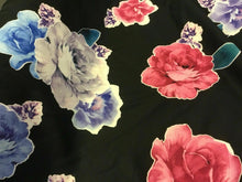 Load image into Gallery viewer, New Designer Multicolored Large Floral Scuba Fashion Fabric Cloth Material 55&quot;