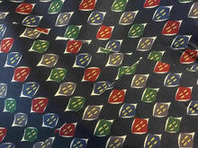 Load image into Gallery viewer, NEW Multicolour Classic Print Panel 100% Silk Lining Fabric 40&quot; High Class Cloth