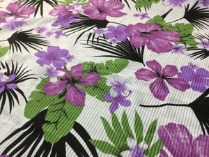 NEW High Class Designer Multicoloured Cotton Voile Floral Print Fabric 59" 150cm