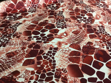 Load image into Gallery viewer, NEW High Class Designer Silky Stone Soft Satin Print Fabric As Seen On Catwalk 3