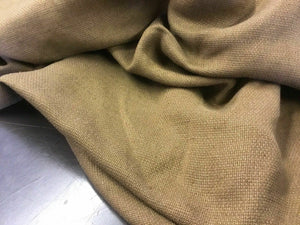 NEW Designer 100% Natural Brown Linen Suiting Fabric 58"148cm Garment Art Craft