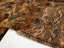 Load image into Gallery viewer, NEW High Class Designer Multicoloured Crinkle Chiffon Snake Skin Print Fabric