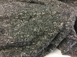 New Designer Multicolored Wool Lurex Jersey Fabric 56” 144 cm Seen on Catwalk