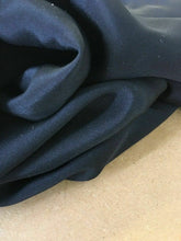 Load image into Gallery viewer, New Jet Black Pure Silk Marocain Crepe Fabric For Per 0.5 1/2 Metre Morocain