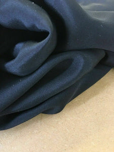 New Jet Black Pure Silk Marocain Crepe Fabric For Per 0.5 1/2 Metre Morocain