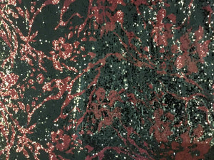NEW High Class Designer Multicolored Heavy Sequins Floral Lace Fabric 58''