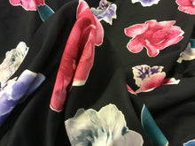 Load image into Gallery viewer, New Designer Multicolored Large Floral Scuba Fashion Fabric Cloth Material 55&quot;