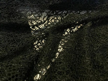 Load image into Gallery viewer, NEW Jet Black Stretch Crochet Floral Lace Fabric 63&quot; 161cm Cloth Dress Material