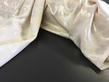 Load image into Gallery viewer, New Designer Gorgeous Cream Colour Floral Satin Jacquard Fabric Dress 61&#39;&#39;156cm