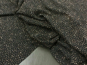 New Copper Colour Lurex Glitter 4 Ways Stretch Party Wear fabric Dress Dolce