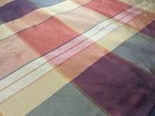 Load image into Gallery viewer, NEW Designer Multicolour Check 100% Silk Dupion Fabric 45&quot; 116 cm Per Half Metre