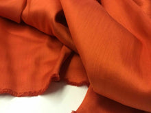 Load image into Gallery viewer, New Designer Sienna Red 50% Silk 50% Wool Fabric 44’’ 114cm Dress Material Cloth