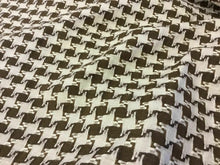 Load image into Gallery viewer, NEW Designer Natural/Brown Linen Dogtooth Suiting Fabric 60&quot; 153 cm Hounds tooth