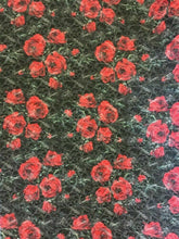 Load image into Gallery viewer, New High Class Designer Red Rose Jacquard Quilted Fabric 58’’ 148cm Cloth Jacket