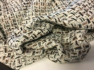New Designer High Class Multicolour Lurex Boucle Fabric 60''153cm Coco Rabana P