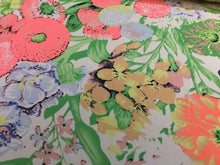 Load image into Gallery viewer, NEW High Class Designer Multicoloured Floral Chiffon Print Fabric Dress 58&quot;