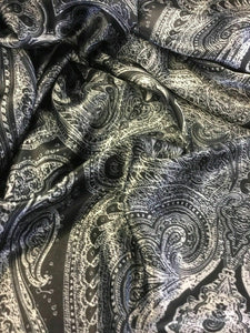 NEW Multi Colour Silky Soft Stretch Satin Large Print Fabric 57'' 145cm Dress Bb