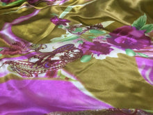Load image into Gallery viewer, New Fabulous Designer Soft Floral Satin Print Fabric 57&#39;&#39;145cm Dress Art Garment