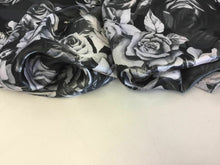 Load image into Gallery viewer, NEW Designer Silky Soft Poly Satin Rose Leaf Print Fabric 58&quot; 149 cm Dress Craft