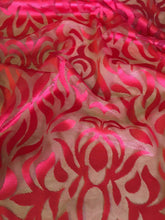 Load image into Gallery viewer, NEW Gorgeous Designer Red Burnout Lace Fabric 56” 144 cm Very Valentino