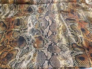 NEW High Class Designer Multicoloured Crinkle Chiffon Snake Skin Print Fabric