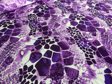 Load image into Gallery viewer, NEW High Class Designer Silky Stone Soft Satin Print Fabric As Seen On Catwalk 2
