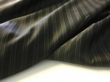 Load image into Gallery viewer, New Jet Black Designer Self Wide Stripe Jacquard Lining Fabric 62&quot; 158cm Cloth