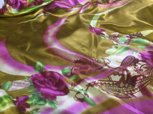 Load image into Gallery viewer, New Fabulous Designer Soft Floral Satin Print Fabric 57&#39;&#39;145cm Dress Art Garment