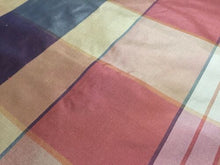 Load image into Gallery viewer, NEW Designer Multicolour Check 100% Silk Dupion Fabric 45&quot; 116 cm Per Half Metre