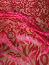 Load image into Gallery viewer, NEW Gorgeous Designer Red Burnout Lace Fabric 56” 144 cm Very Valentino