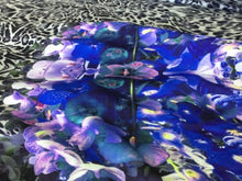 Load image into Gallery viewer, New High Class Designer Multicoloured Floral Leopard Print Scuba Fabric 58&quot;