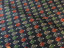 Load image into Gallery viewer, NEW Multicolour Classic Print Panel 100% Silk Lining Fabric 40&quot; High Class Cloth