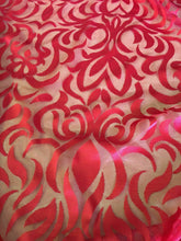 Load image into Gallery viewer, NEW Gorgeous Designer Red Burnout Lace Fabric 56” 144 cm Very Valentino