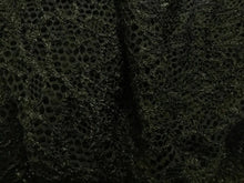 Load image into Gallery viewer, NEW Jet Black Stretch Crochet Floral Lace Fabric 63&quot; 161cm Cloth Dress Material