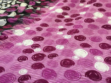Load image into Gallery viewer, NEW Designer Multicoloured Silky Soft Satin Swirl Print Rushed Pleated Fabric