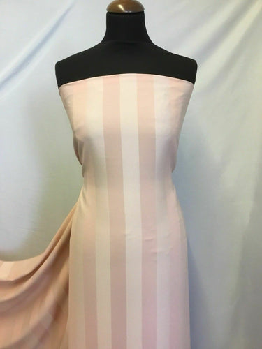 NEW Designer Crepe Satin Stripe Fabric 58