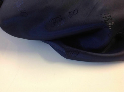 Beautiful 100% AC Navy 50 Jacquard Silky Lining Fabric 56