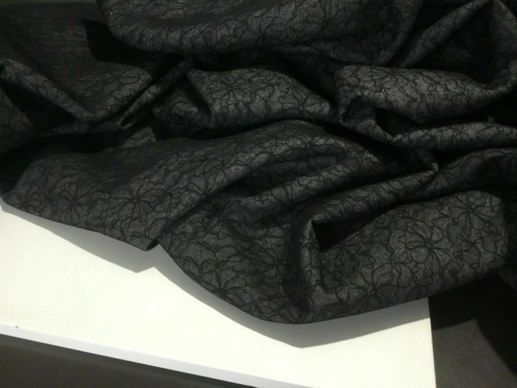 New Beautiful High Class Designer Wool Lace Fabric 58” 148 cm Garment Material