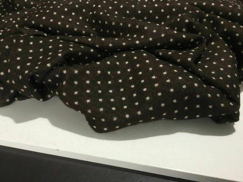 New Beautiful High Class Designer Spot Wool Fabric 58” 148 cm Garment Material