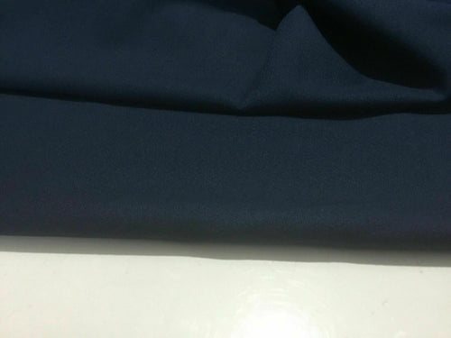 New Beautiful Italian Navy Colour Poly Wool Crepe Suiting Fabric 59