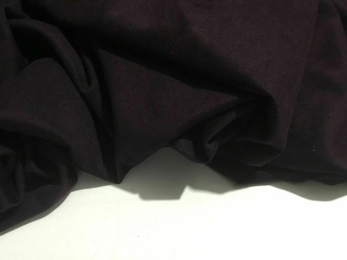 New Beautiful Mulberry Plum Cotton Stretch Velvet Elastane Fabric Material 51”