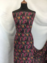 Load image into Gallery viewer, NEW Designer Multicoloured Floral Chiffon Print Fabric Garment Material 58&quot;
