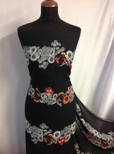 Load image into Gallery viewer, NEW Beautiful Designer Chiffon Floral Print Fabric 61&quot; 157cm dress Paris Hillton